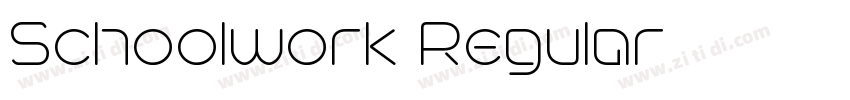 Schoolwork Regular字体转换 Schoolwork Regular字体转换